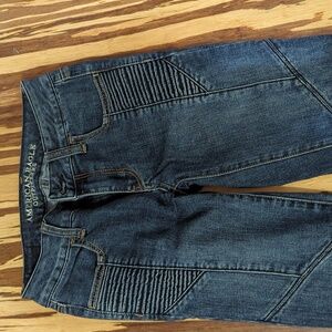 AEO jeggings ankle super stretch moto jeans